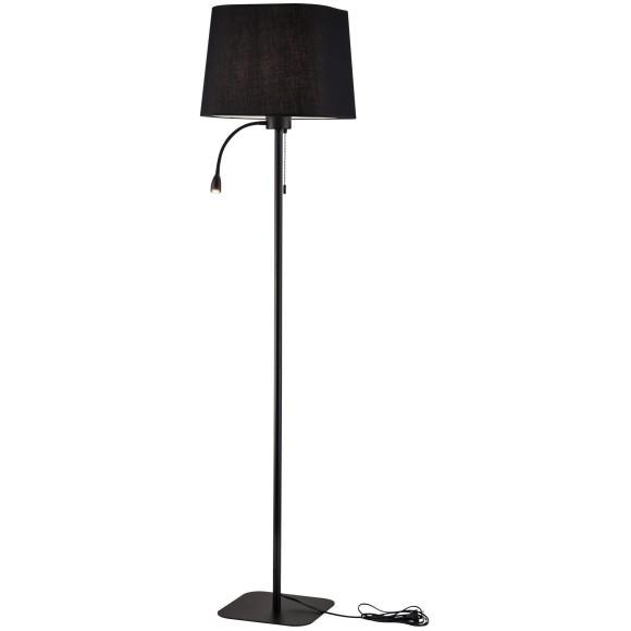 Торшер с абажуром Maytoni Z001FL-L3W-1B Farel под лампу 1xE27 60W