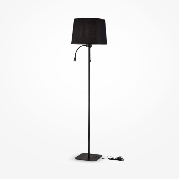 Торшер с абажуром Maytoni Z001FL-L3W-1B Farel под лампу 1xE27 60W