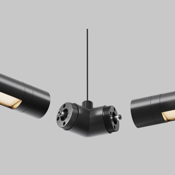 Угловой коннектор 120° для системы Maytoni Shelf без ввода питания CA018LWC-B