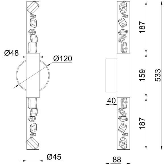 Бра Favourite 4761-2W Icecube Бра Favourite 4761-2W Icecube