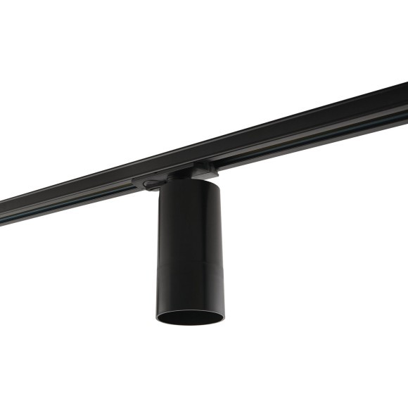 DK6502-BK Трековый черный однофазный двужильный поворотный светильник под лампу GU10