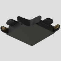 Соединитель угловой 90°, потолок–потолок, для треков Air, серия Base, пластик, чёрный