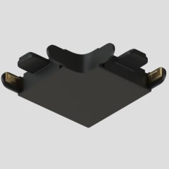 Соединитель угловой 90°, потолок–потолок, для треков Air, серия Base, пластик, чёрный