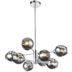 SL1500.103.08 Светильник подвесной ST-Luce Хром/Дымчатый E14 8*40W FOVIA SL1500.103.08 Светильник подвесной ST-Luce Хром/Дымчатый E14 8*40W FOVIA