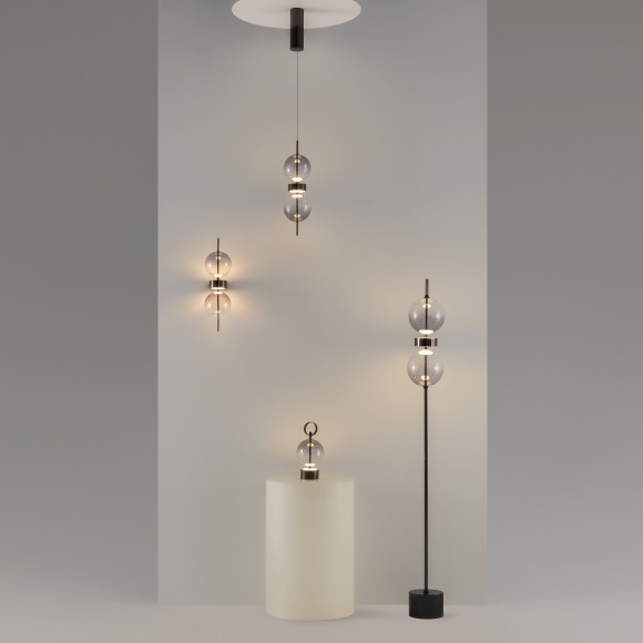 MOD478FL-L15B3K Напольный светильник (торшер) светодиодный Maytoni Double Moon 3000К 1600Лм CRI80 120°