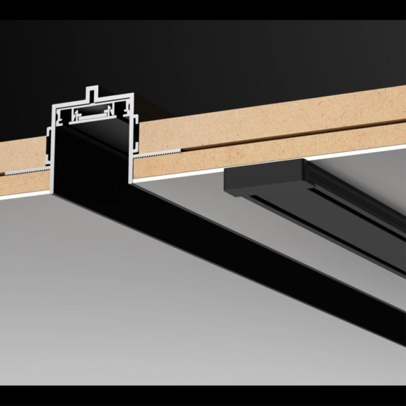 Плоский 2м накладной магнитный шинопровод толщиной 5.5мм Novotech Smal 135196