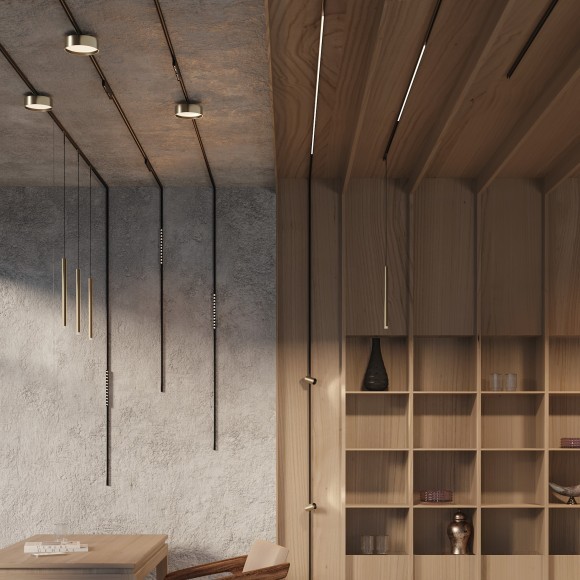 TR193-1-5W2.7K-M-B Ультратонкий трековый диммируемый по TRIAC 0/1-10V магнитный светодиодный светильник Maytoni Levity CRI90+ 2700К 220Лм 30° 5Вт