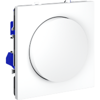 VLS070302 Диммер (светорегулятор) поворотно-нажимной 600 Ватт, белого матового цвета VOLTUM S70 (белый матовый)