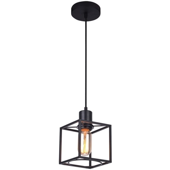 Подвесной светильник с 1 плафоном Lussole GRLSP-9540 BADGER IP21 под лампу 1xE27 10W Подвесной светильник с 1 плафоном Lussole GRLSP-9540 BADGER IP21 под лампу 1xE27 10W