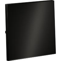 VLSM000112 Клавиша металлическая для выключателя и переключателя одноклавишного антрацитового цвета VOLTUM S70 Metal (антрацит)