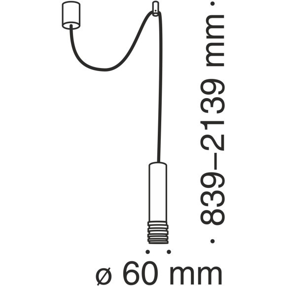 Подвесной светильник Technical P025PL-01W