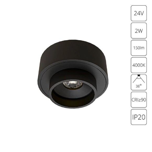 Подсветка для витрин 38 град Arte Lamp Presto A6183PL-1BK