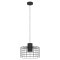 43627 MILLIGAN Подвесной потолочный светильник с одной лампой E27, 40Вт, сталь, черный/белый, D380, H1100