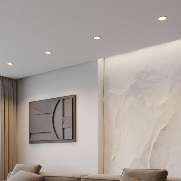 Novotech LANTE 359880 Черный встраиваемый светильник диаметром 102мм, плоский матовый рассеиватель, с CCT переключателем цветовой температуры LED 18Вт 980Лм CRI≥90 100° 3000-4000-6000К IP20 220V (коэффициент пульсации<1%)