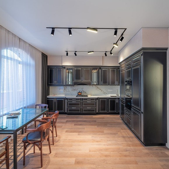 Однофазный двужильный светодиодный трековый светильник Denkirs DK6430-BK SOLID Hals 3000К 780Лм CRI90+ 120° 10Вт