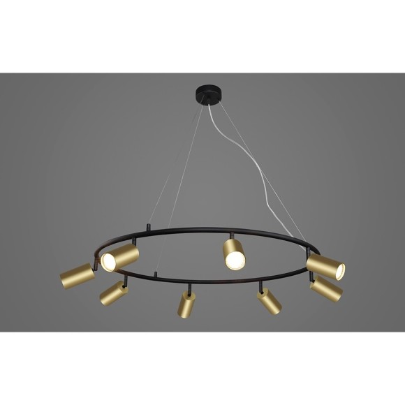 Светильник подвесной Crystal Lux CLT 015C8 D800 BL-GO Светильник подвесной Crystal Lux CLT 015C8 D800 BL-GO