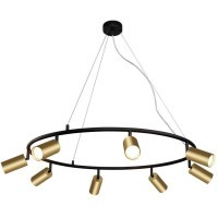 Светильник подвесной Crystal Lux CLT 015C8 D800 BL-GO