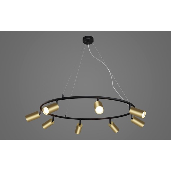 Светильник подвесной Crystal Lux CLT 015C8 D800 BL-GO Светильник подвесной Crystal Lux CLT 015C8 D800 BL-GO