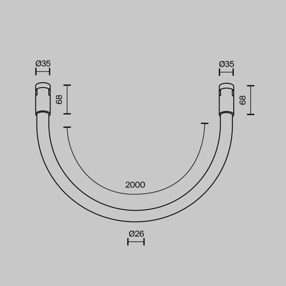 Трековый светильник Technical TR154-1-27W4K-B Трековый светильник Technical TR154-1-27W4K-B