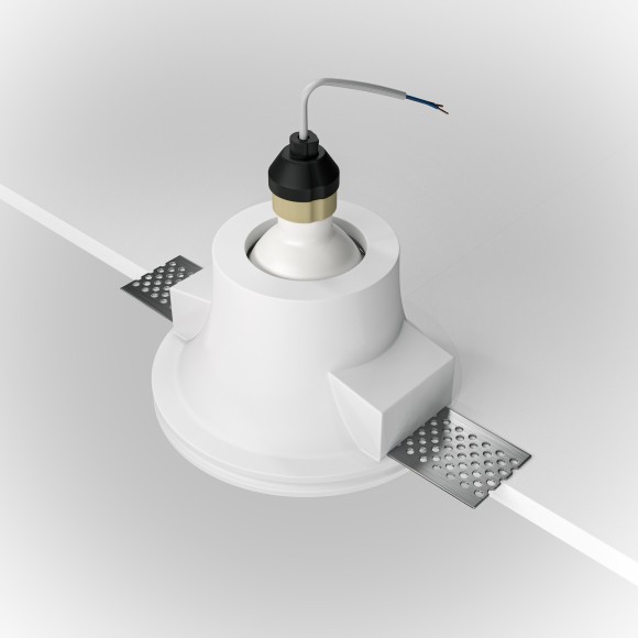 Гипсовый светильник под покраску Maytoni DL002-1-01-W Gyps Modern под лампу 1xGU10 35W