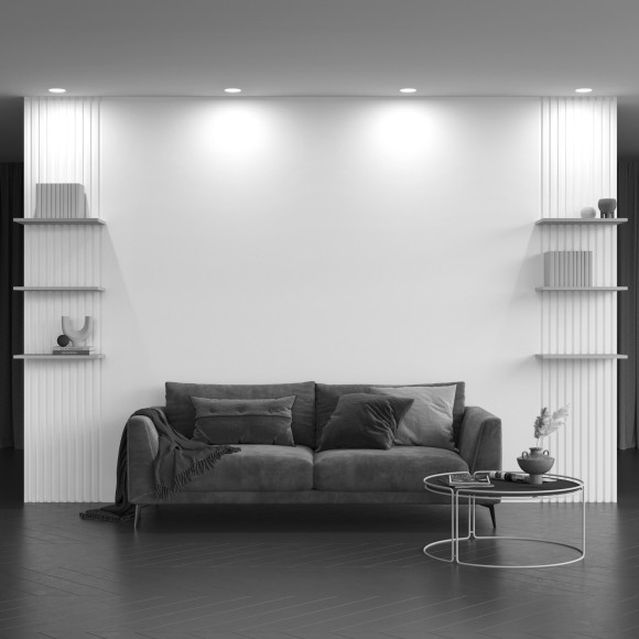 Гипсовый светильник под покраску Maytoni DL002-1-01-W Gyps Modern под лампу 1xGU10 35W