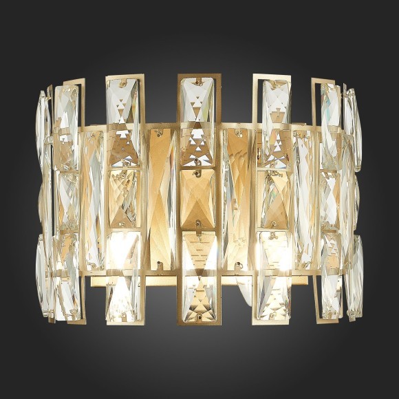 SL1626.201.02 ST Luce ANZIO Настенное бра, E14,2х40W, шампань/шампань, прозрачный