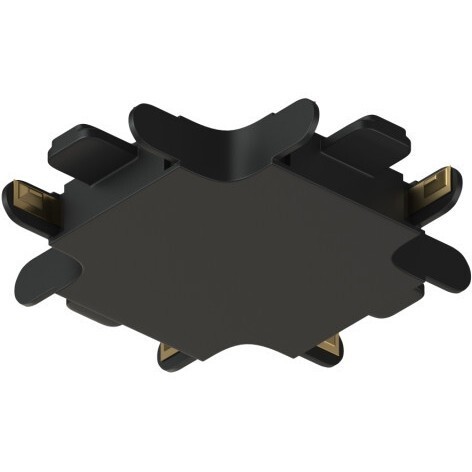 Соединитель X-образный для треков Air, серия Base, пластик, чёрный