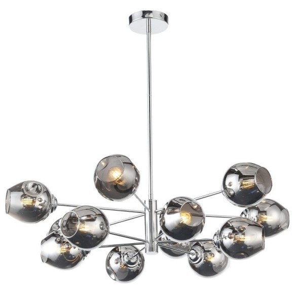 SL1500.103.12 Светильник подвесной ST-Luce Хром/Дымчатый E14 12*40W FOVIA SL1500.103.12 Светильник подвесной ST-Luce Хром/Дымчатый E14 12*40W FOVIA