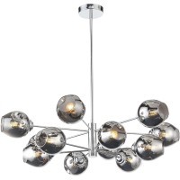 SL1500.103.12 Светильник подвесной ST-Luce Хром/Дымчатый E14 12*40W FOVIA