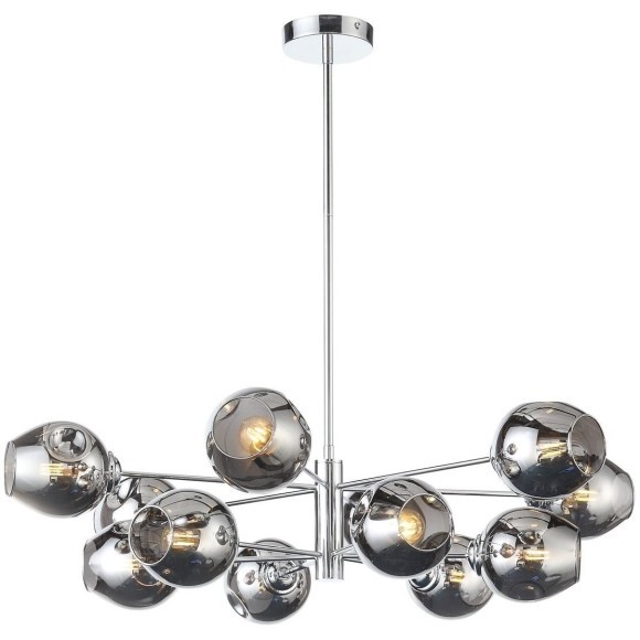 SL1500.103.12 Светильник подвесной ST-Luce Хром/Дымчатый E14 12*40W FOVIA SL1500.103.12 Светильник подвесной ST-Luce Хром/Дымчатый E14 12*40W FOVIA