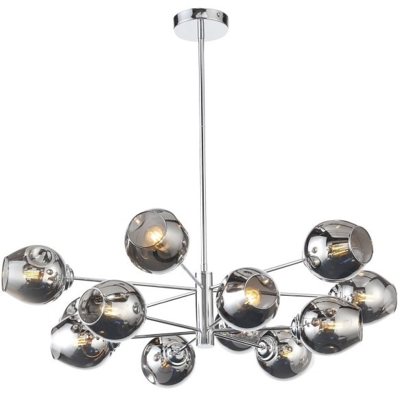 SL1500.103.12 Светильник подвесной ST-Luce Хром/Дымчатый E14 12*40W FOVIA SL1500.103.12 Светильник подвесной ST-Luce Хром/Дымчатый E14 12*40W FOVIA