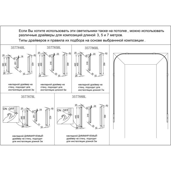 Дуговой элемент для инсталяции IP20 LED 14W 557Лм 3000K 120° 24V FINO XS 7155/100D Дуговой элемент для инсталяции IP20 LED 14W 557Лм 3000K 120° 24V FINO XS 7155/100D