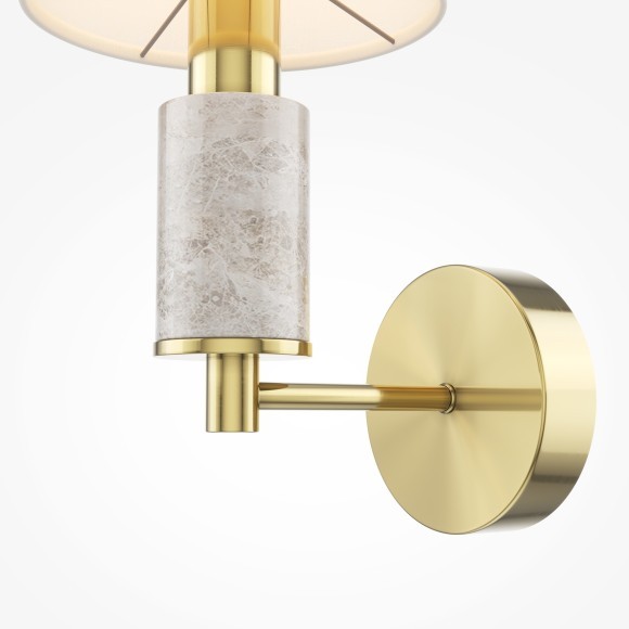 Настенный светильник с белым мрамором Maytoni MOD483WL-01BS