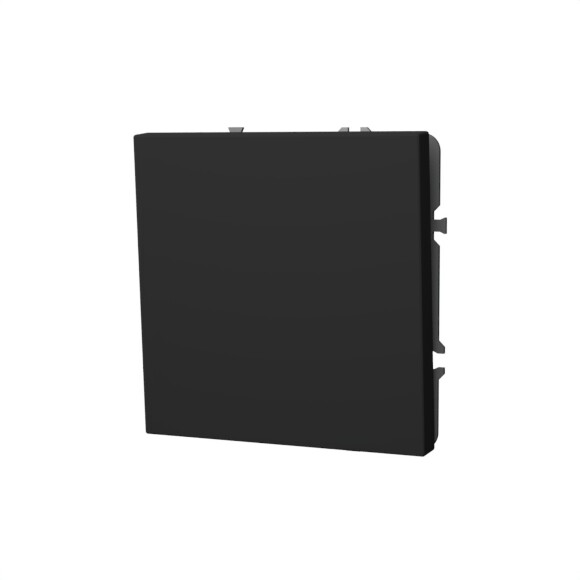 VLS010107 Выключатель встраиваемый одноклавишный графитового цвета 10А (2200 Ватт) VOLTUM S70 (графит)