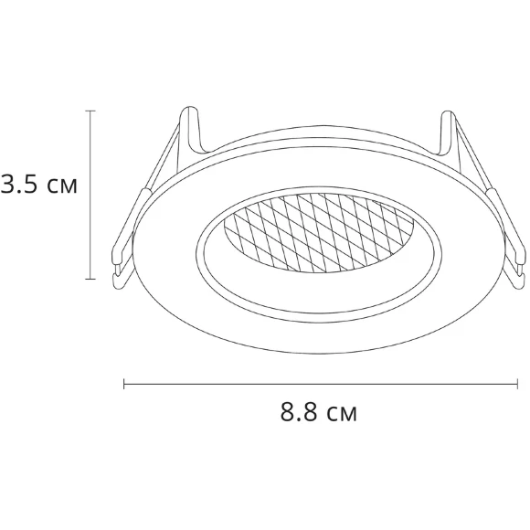 Точечный встраиваемый светильник Arte Lamp FUJI A2865PL-1BK