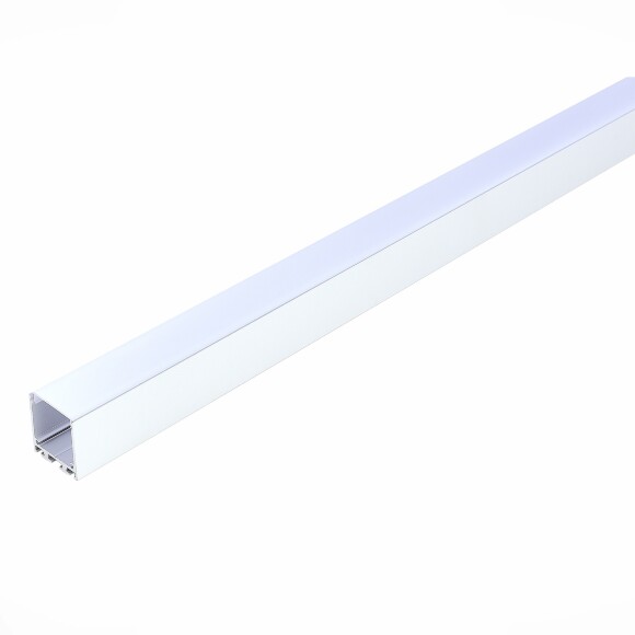 ST017.129.09 Накладной/подвесной 2м алюминиевый профиль с рассеивателем, 2000x32x35мм, рассеиватель и торцевые заглушки в комплекте ST017.129.09 Накладной/подвесной 2м алюминиевый профиль с рассеивателем, 2000x32x35мм, рассеиватель и торцевые заглушки в комплекте