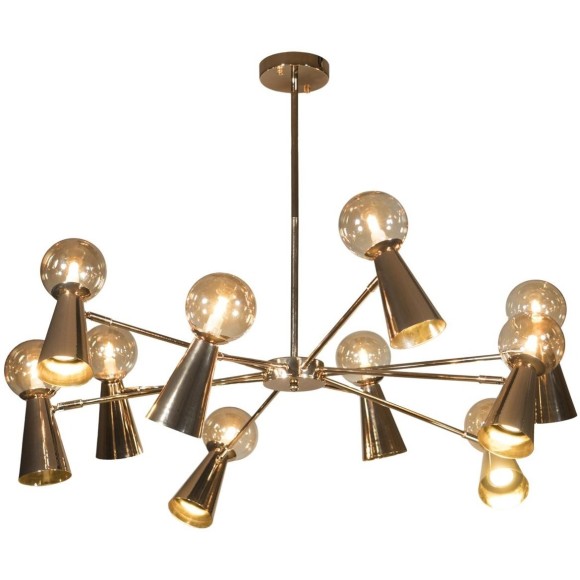 10046/10 Gold Люстра на штанге LOFT IT Halley