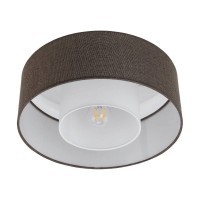 96723 FONTAO FONTAO Потолочный светильник с одной лампой E27, 60Вт, тканевый абажур, пластик, белый