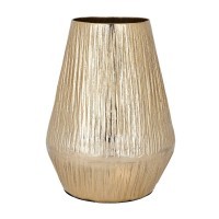 421324 KURASHIKI Ваза декоративная металл золотой H270, Ø200