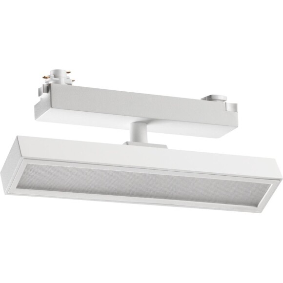 Novotech STRATUS 359780 Белый однофазный трехжильный трековый светодиодный светильник, линейный 20см, поворотный, CCT перекл. цветовой температуры, LED 12Вт 797Лм 2700;3200;4000К CRI90 105° IP20 220В, коэф. пульсации < 1%