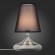 SL974.404.01 Прикроватная лампа ST-Luce Хром, Дымчатый/Черный, Белый E27 1*60W AMPOLLA