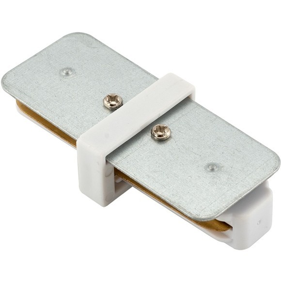 Прямой соединитель для накладных однофазных шинопроводов Denkirs TR1101-WH