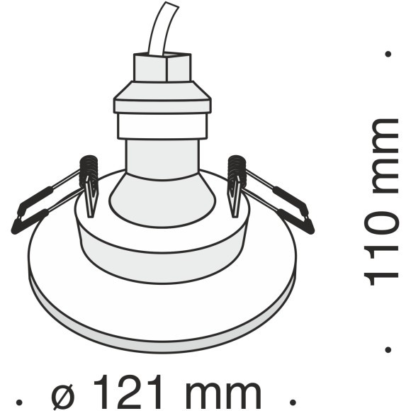 Гипсовый светильник под покраску Maytoni DL004-1-01-W Gyps Modern под лампу 1xGU10 35W Гипсовый светильник под покраску Maytoni DL004-1-01-W Gyps Modern под лампу 1xGU10 35W