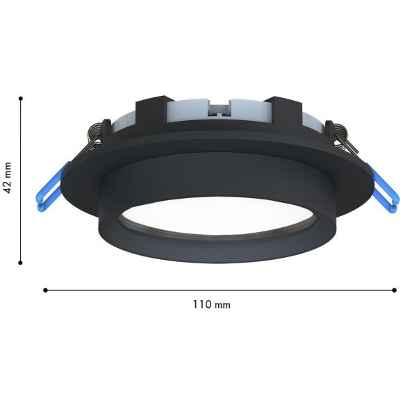 4671-1U, уличный светильник, D110xH42, cutout:D95, 1xGX53LEDx15W, IP44, excluded