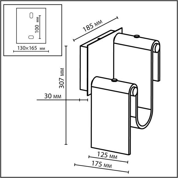 Настенный светильник LED 11W 4000K FLOW 5106/11WL Настенный светильник LED 11W 4000K FLOW 5106/11WL