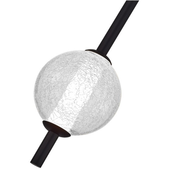 SL6120.403.01 Светильник подвесной ST-Luce Черный/Прозрачное кракелированное стекло LED 1*8,5W 3000K PEEK SL6120.403.01 Светильник подвесной ST-Luce Черный/Прозрачное кракелированное стекло LED 1*8,5W 3000K PEEK