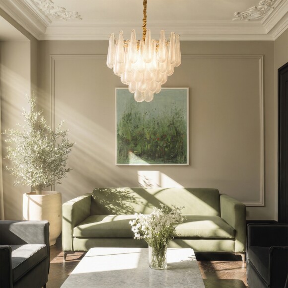 Люстра подвесная 10х6W(led) E14, золото Retro II Lightstar 799102