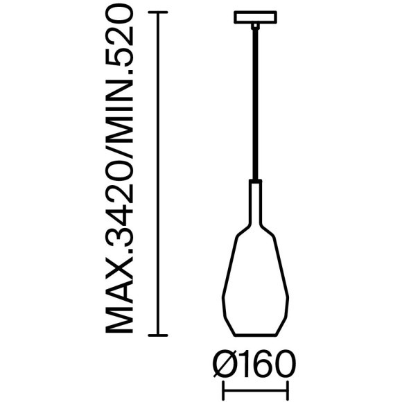 Подвесной светильник Maytoni MOD271PL-01B8