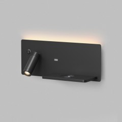 Светильник настенный DK5093-BK Denkirs с функцией беспроводной зарядки телефона CHARGELUX USB-A usb type-c, 3Вт+8Вт, 3000К Светильник настенный DK5093-BK Denkirs с функцией беспроводной зарядки телефона CHARGELUX USB-A usb type-c, 3Вт+8Вт, 3000К