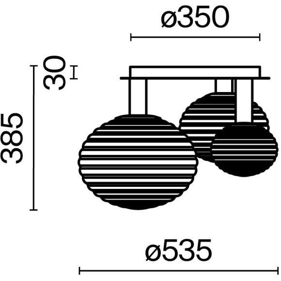 Потолочный светильник Maytoni MOD268CL-03B